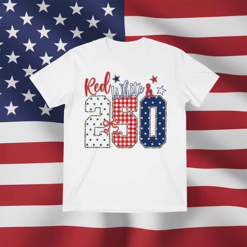 RED, WHITE & 250
