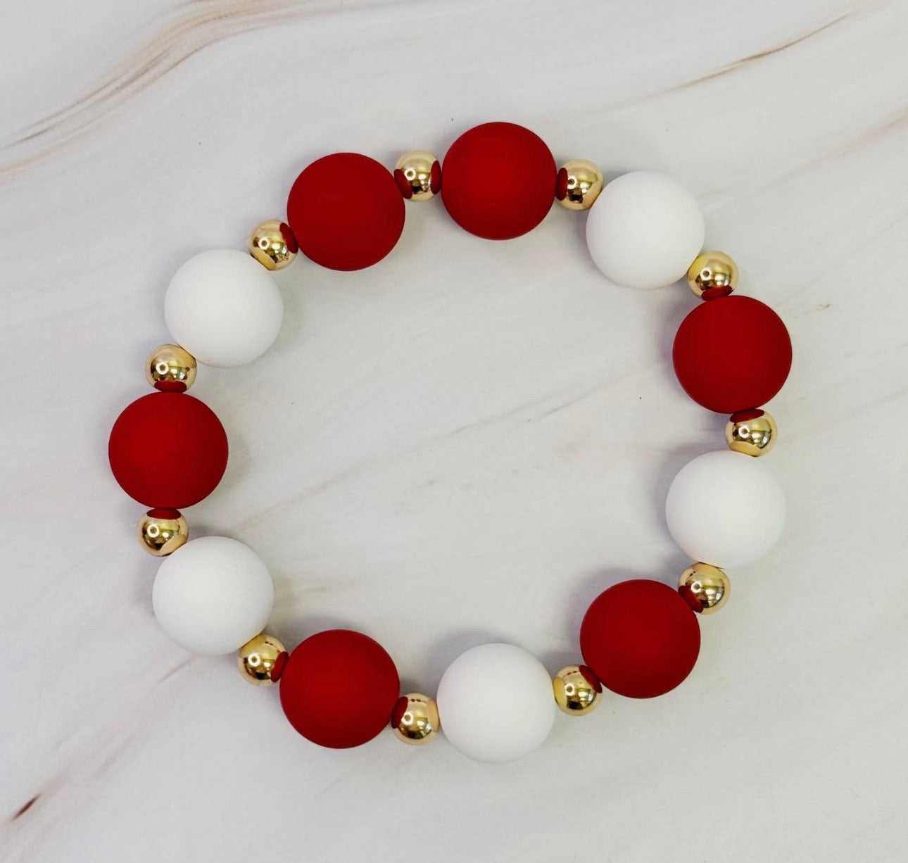 RED & WHITE CHAMPION BRACELET