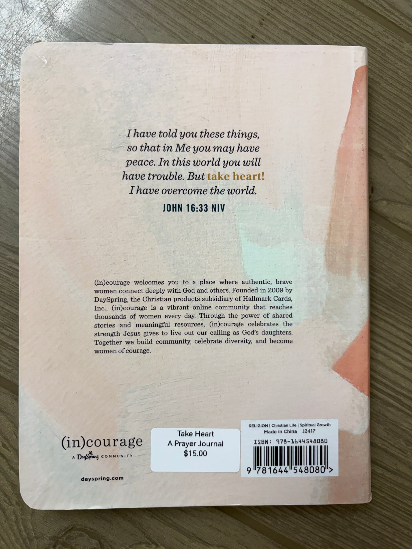 TAKE HEART: A PRAYER JOURNAL