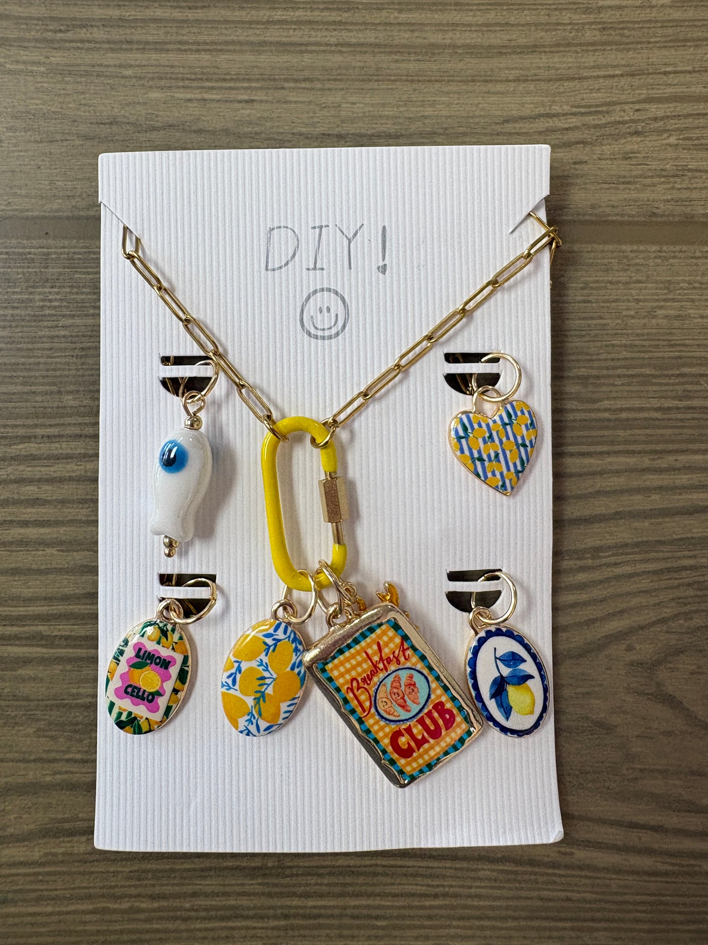 BREAKFAST CLUB PAPERCLIP CHARM NECKLACE