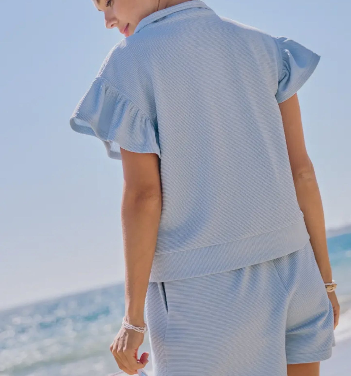 RIBBED JACQUARD TRACK SUIT SET