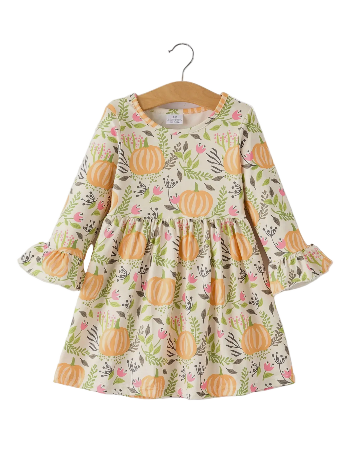 PUMPKIN PRINT DRESS