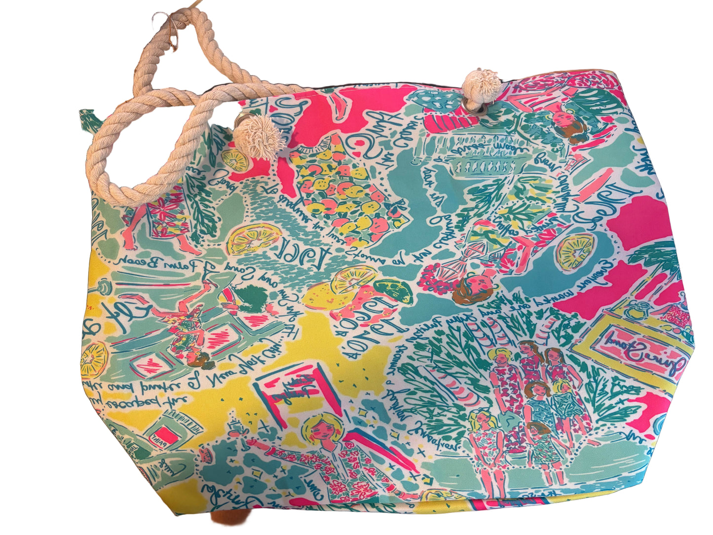 ROPE HANDLE BEACH BAG