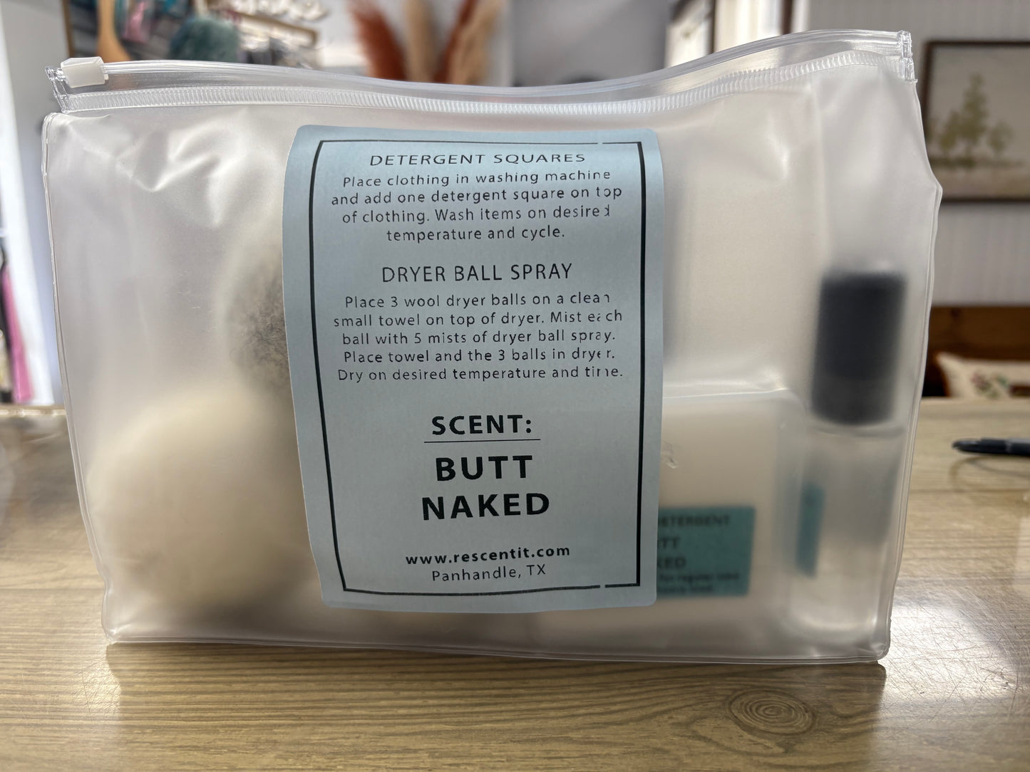 LAUNDRY ESSENTIALS: BUTT NAKED