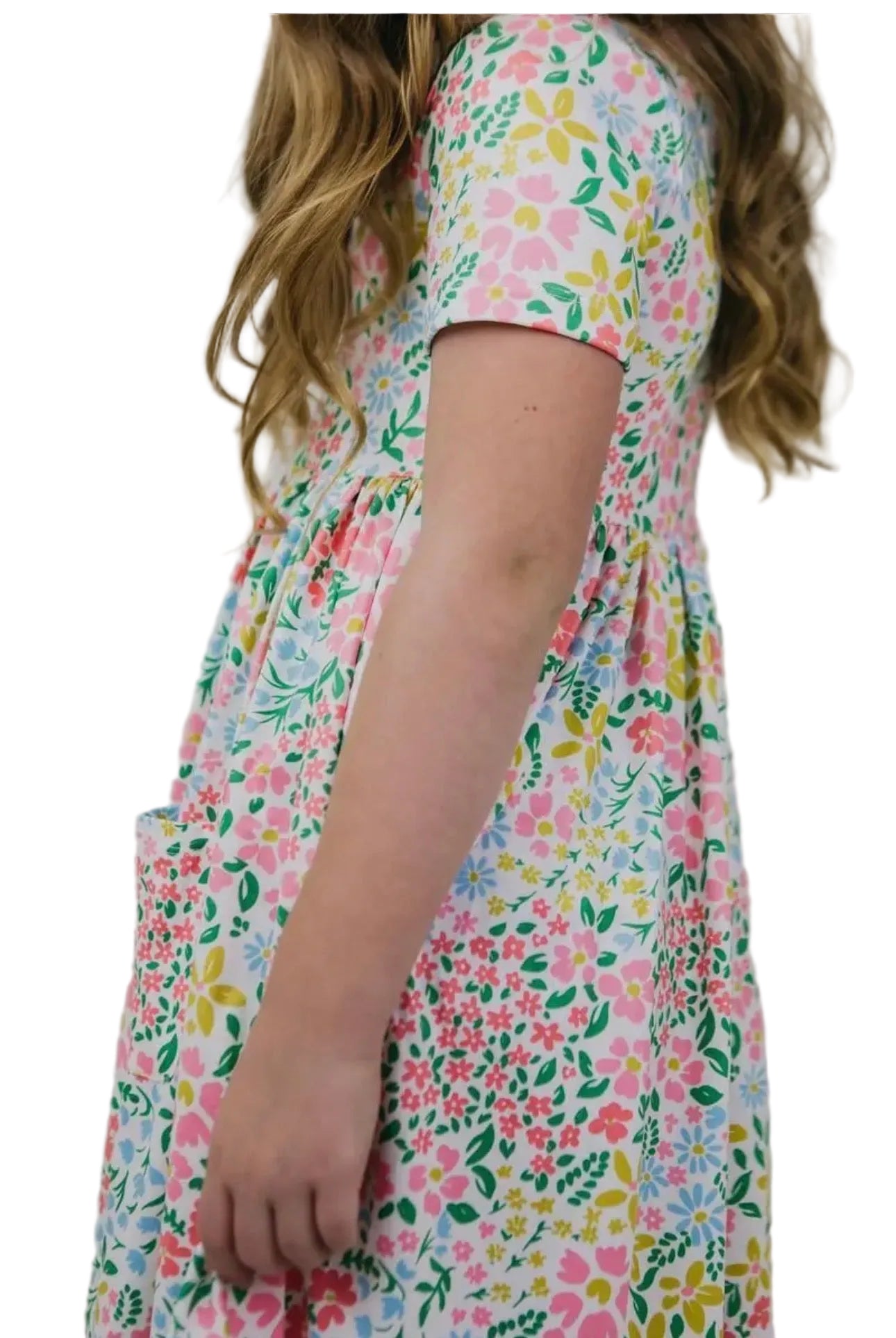 DAFFODILS TWIRL DRESS WITH POCKETS