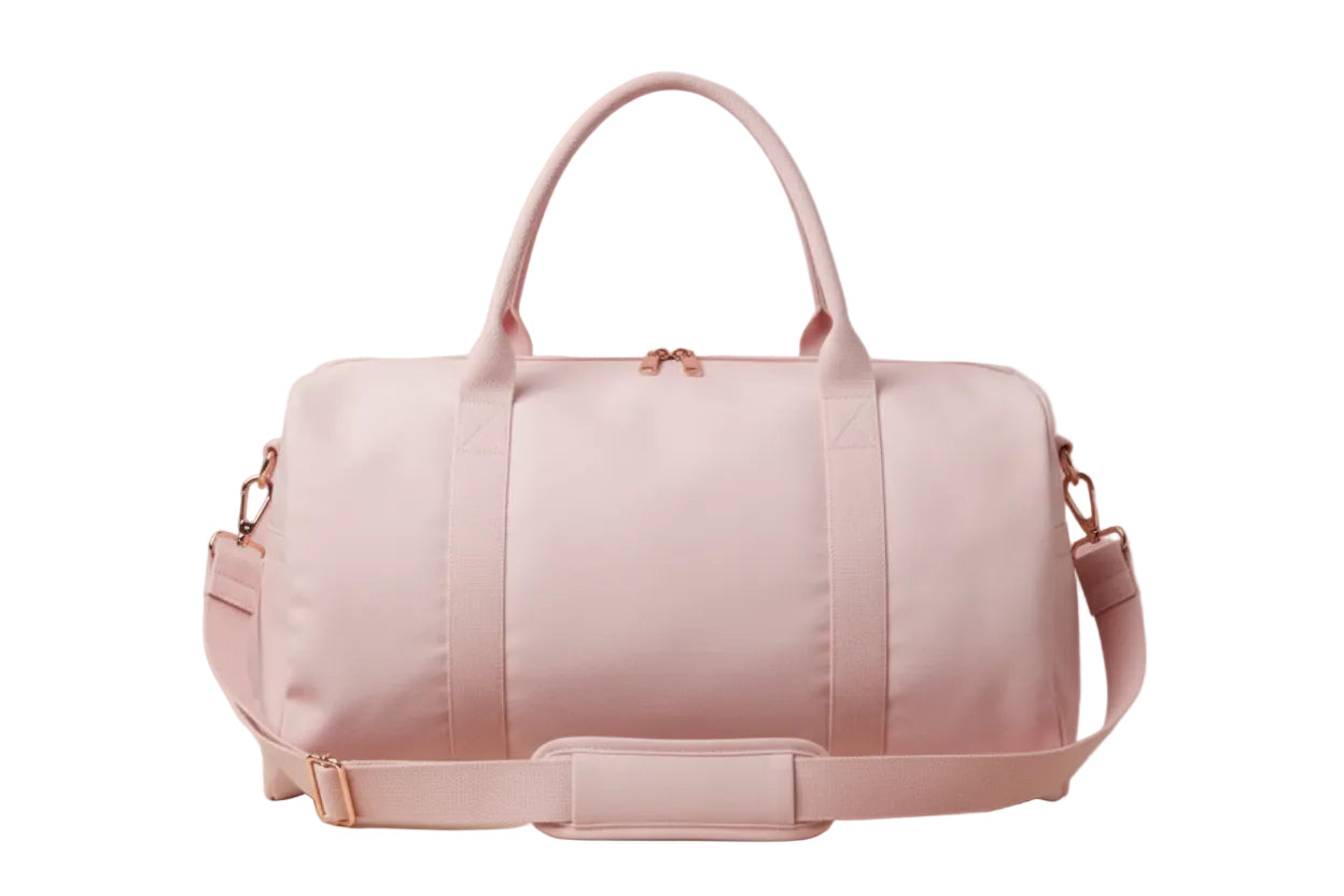 BABY PINK WEEKENDER CANVAS BAG