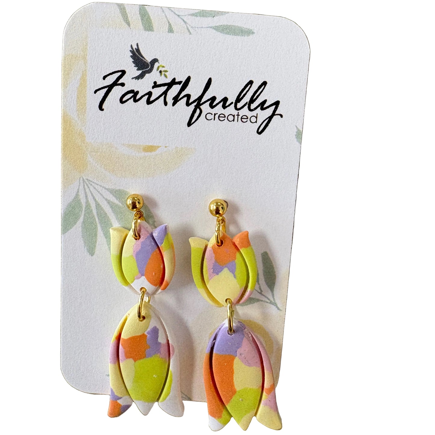 EARRINGS: TULIP DANGLES
