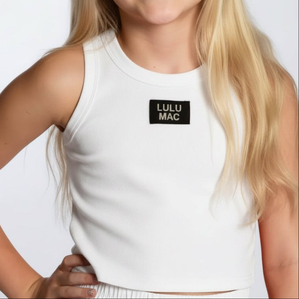 WHITE LULU MAC TANK