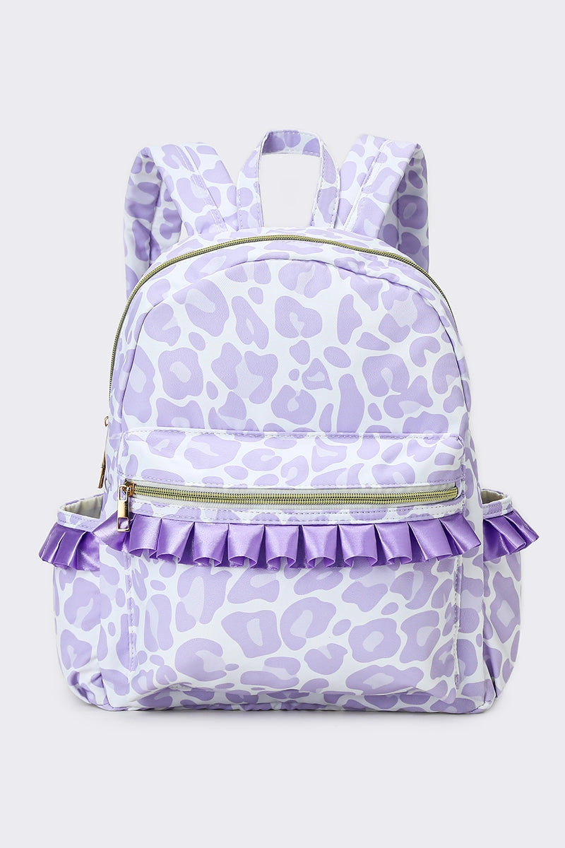 Backpack Purple Leopard