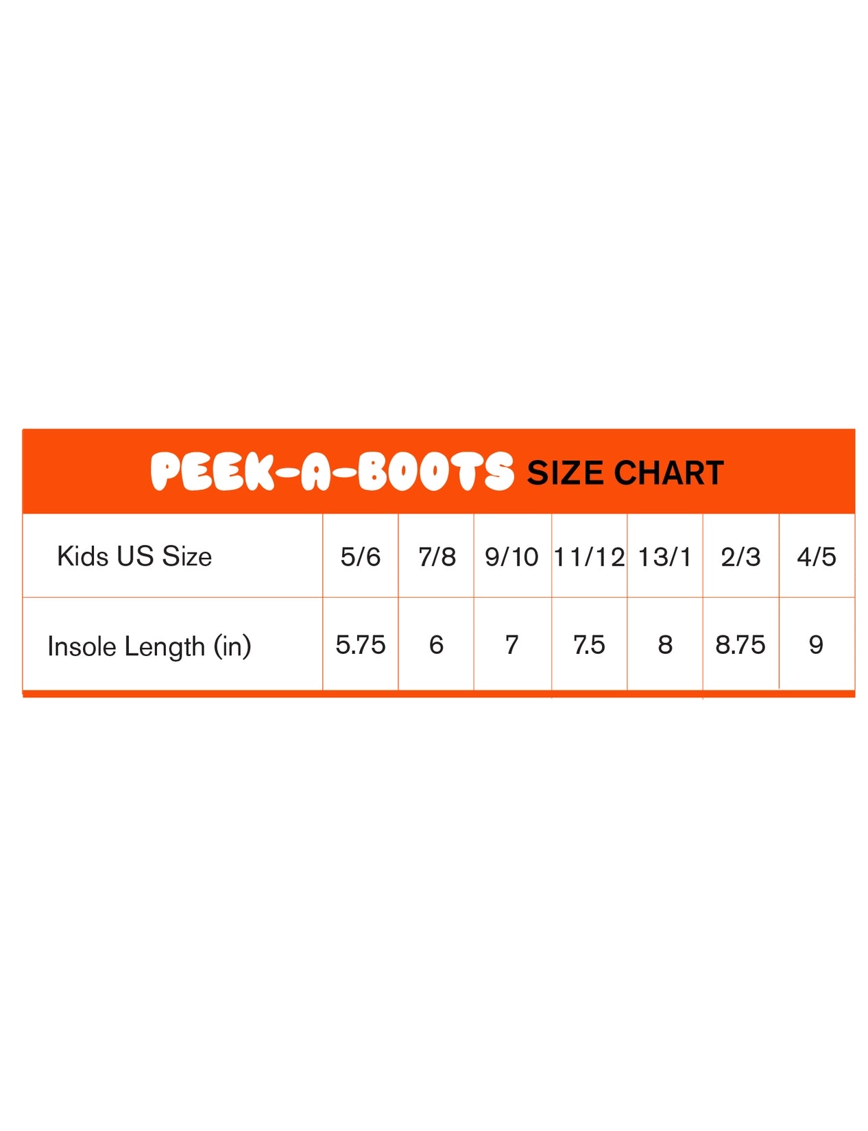 PEEK-A-BOOTS UNISEX