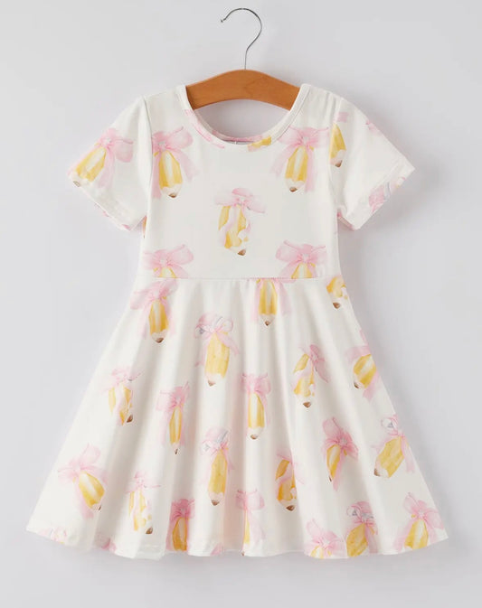 PENCILS & BOWS DRESS