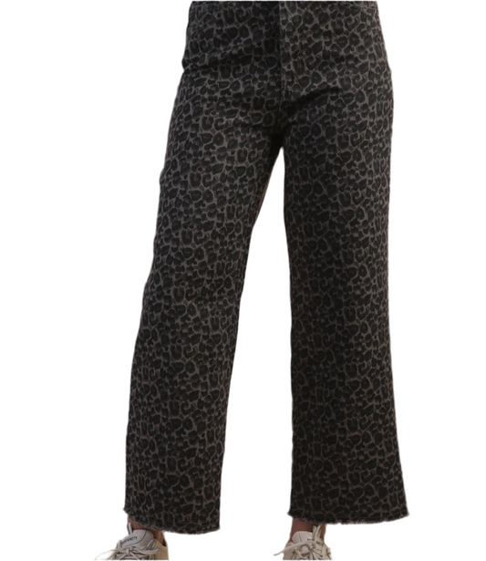 LEOPARD MARINE STRAIGHT PANT