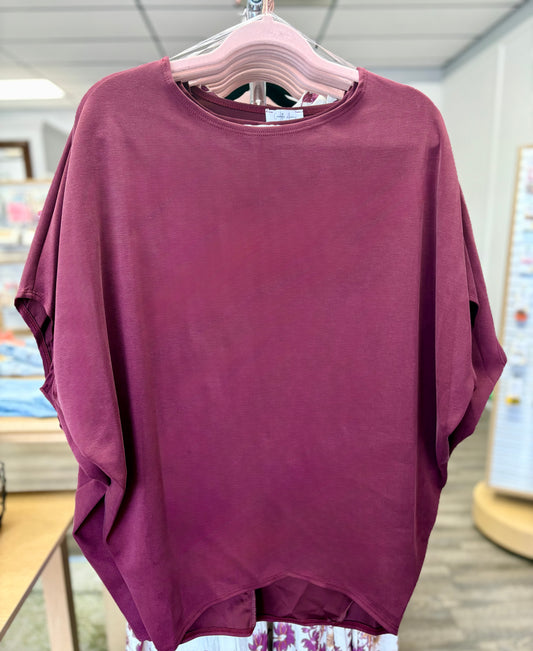 SHORT SLLEVE DOLMAN TOP