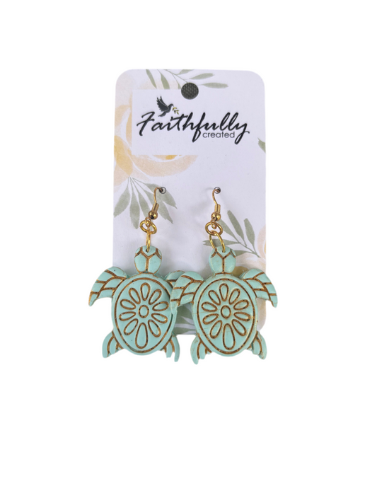 EARRINGS: TURTLES