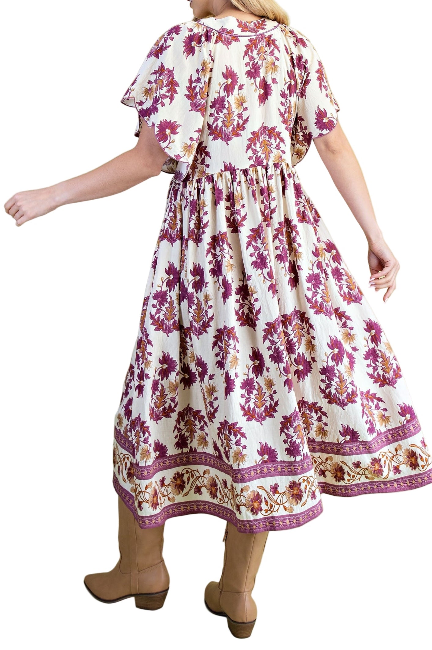 FLORAL FALL PRINTED MAXI