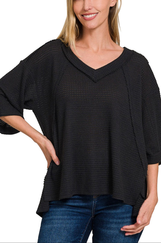 WAFFLE KNIT