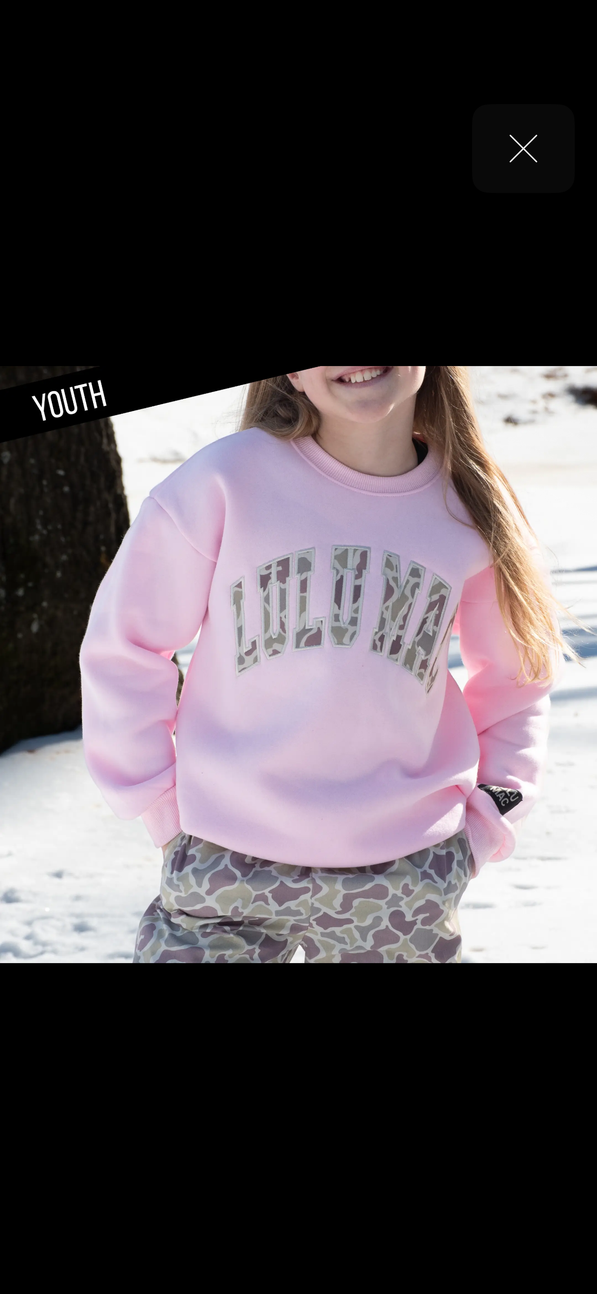 LULU MAC PINK  CAMO SWEATSHIRT LIGHT PINK