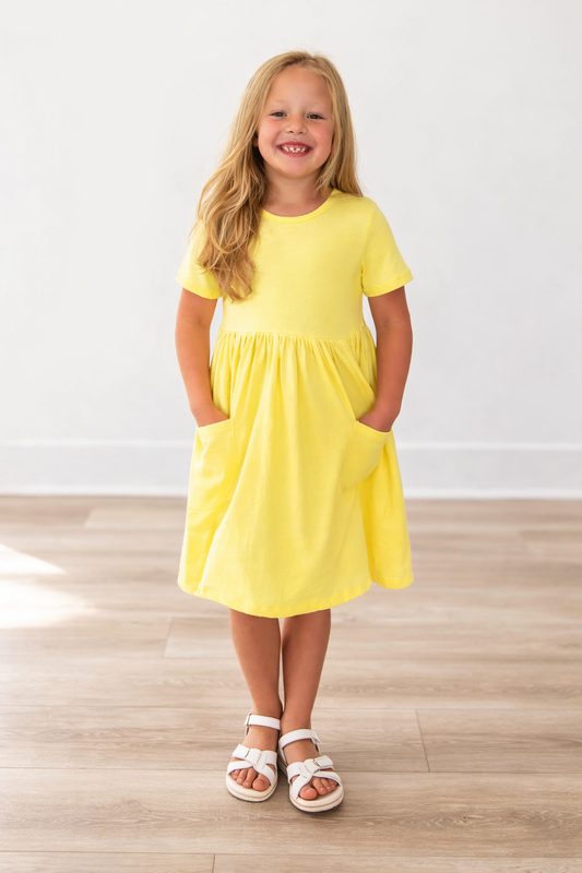 YOU ARE MY SUNSHINE TWIRL DRESS WITH POCKETS