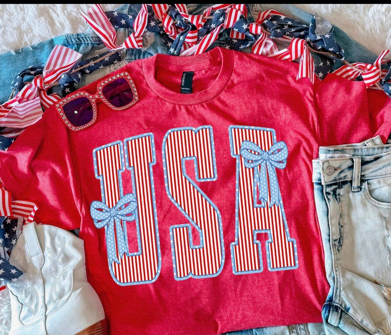 USA STRIPES TEE