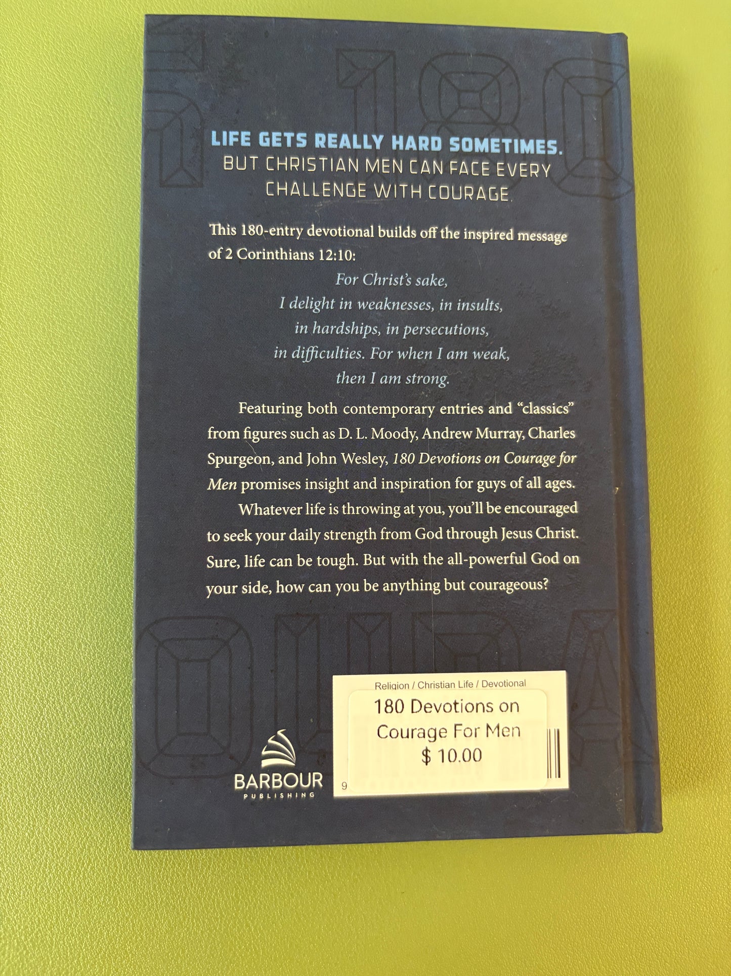 180 DEVOTIONS ON COURAGE FOR MEN