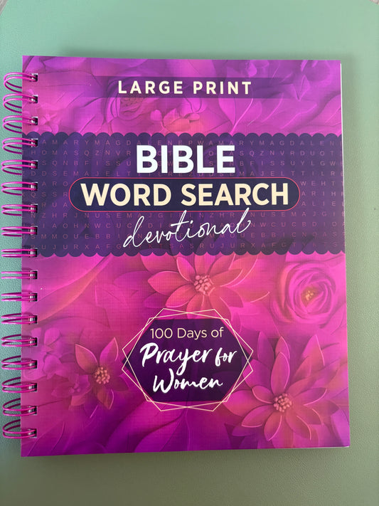 LARGE PRINT BIBLE WORD SEARCH DEVOTIONAL
