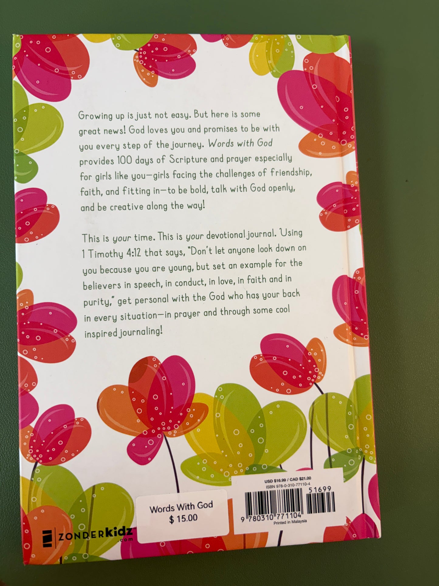 100 DAYS OF PRAYER & JOURNALING FOR GIRLS WORDS WITH GOD