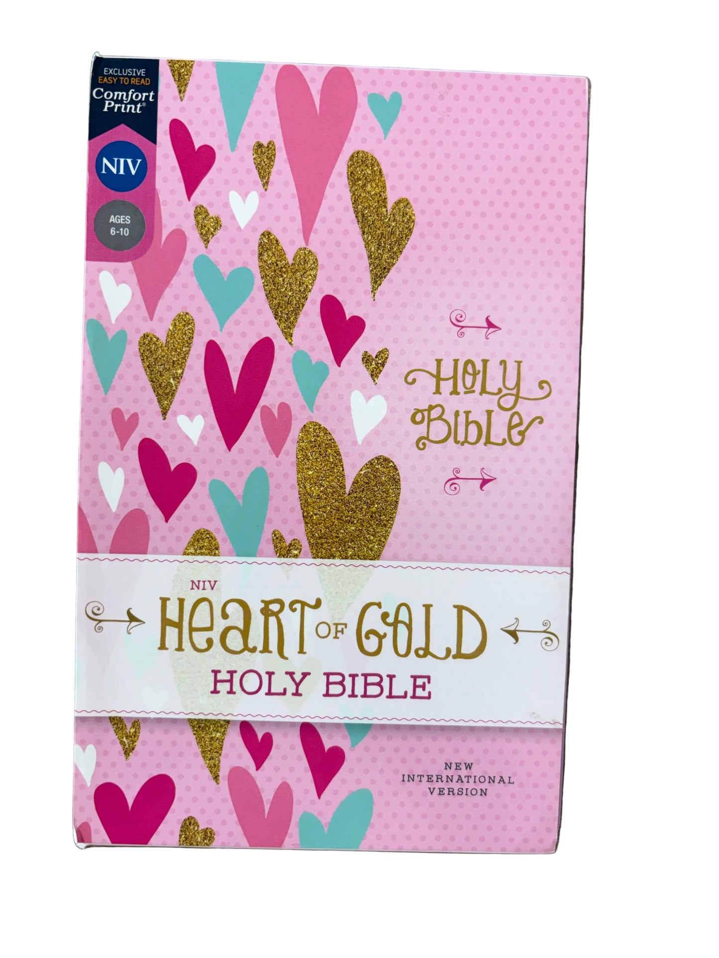 HEART OF GOLD HOLY BIBLE FOR GIRLS NIV