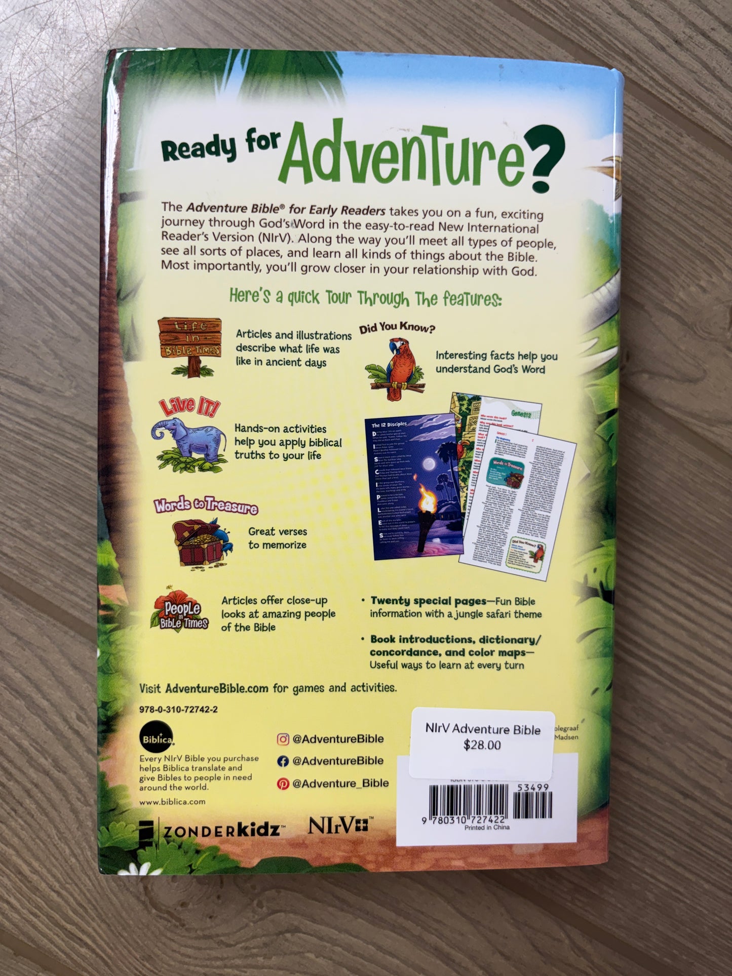 NIV ADVENTURE BIBLE FOR EARLY READERS