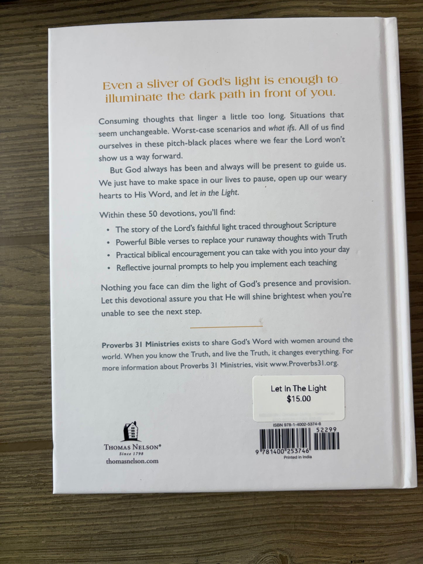 LET IN THE LIGHT 50 DEVOTIONS