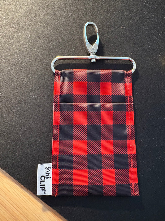RED/BLACK BUFFALO CHECK SantiCLIP