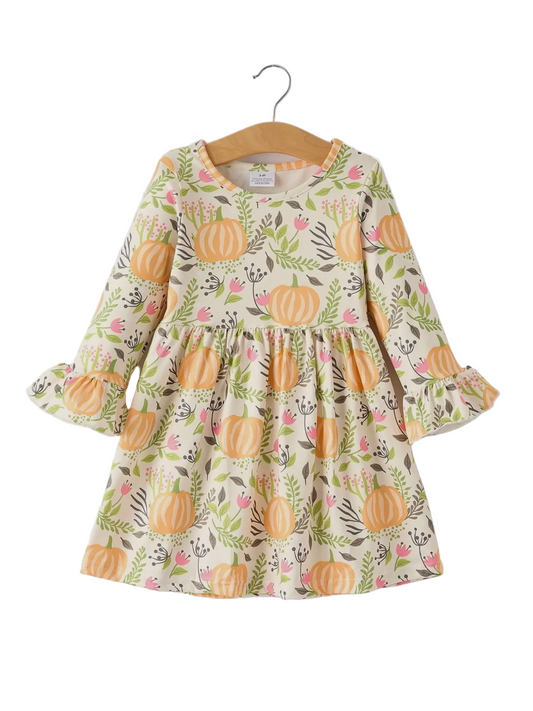 PUMPKIN PRINT DRESS