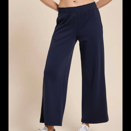 NAVY CROPPED SCUBA PANTS