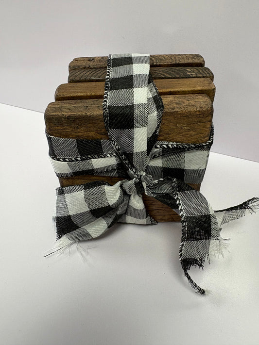SET OF FOUR WOOD COASTERS