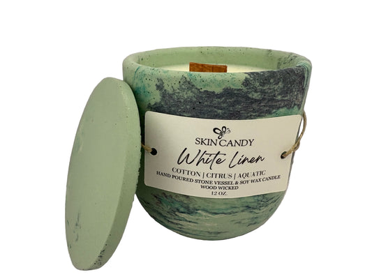 CANDLE: WHITE LINEN