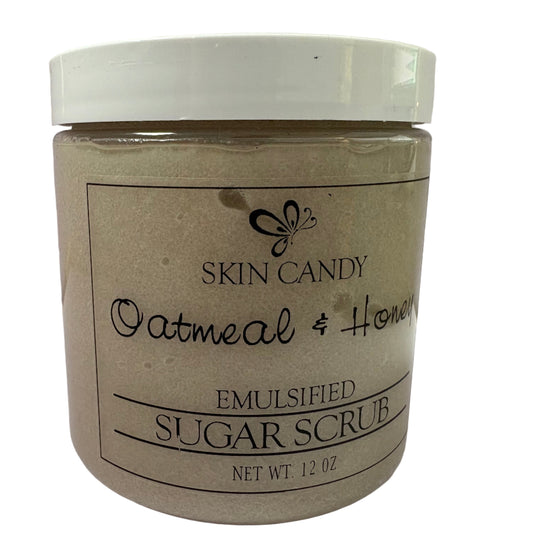 EMUSSIFIED SUGAR SCRUB: OATMMEAL & HONEY