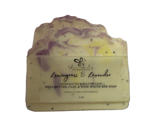 LUXURY BAR SOAP: LEMONGRASS & LAVENDER