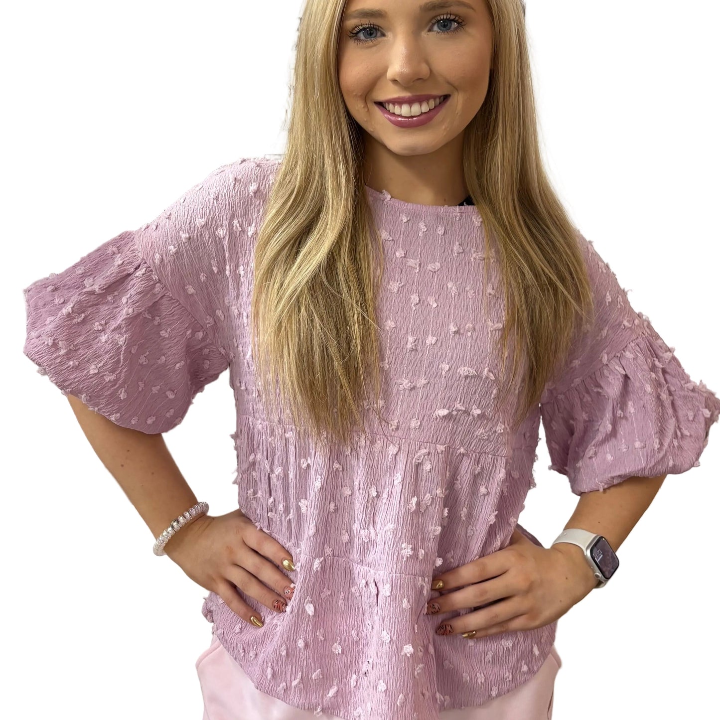 PUFF SLEEVE BABYDOLL TOP