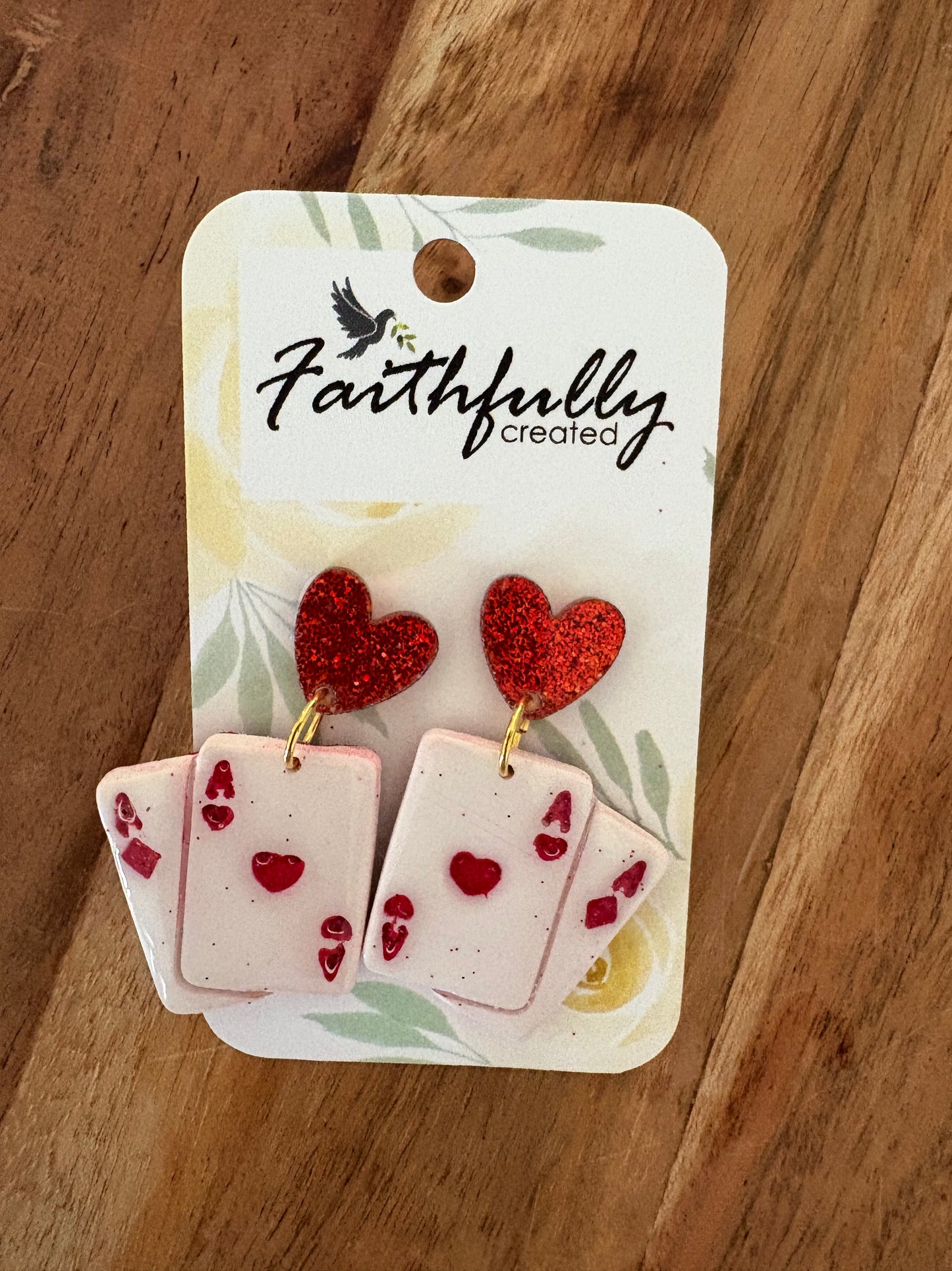 EARRINGS: QUEEN OF HEART DANGLES