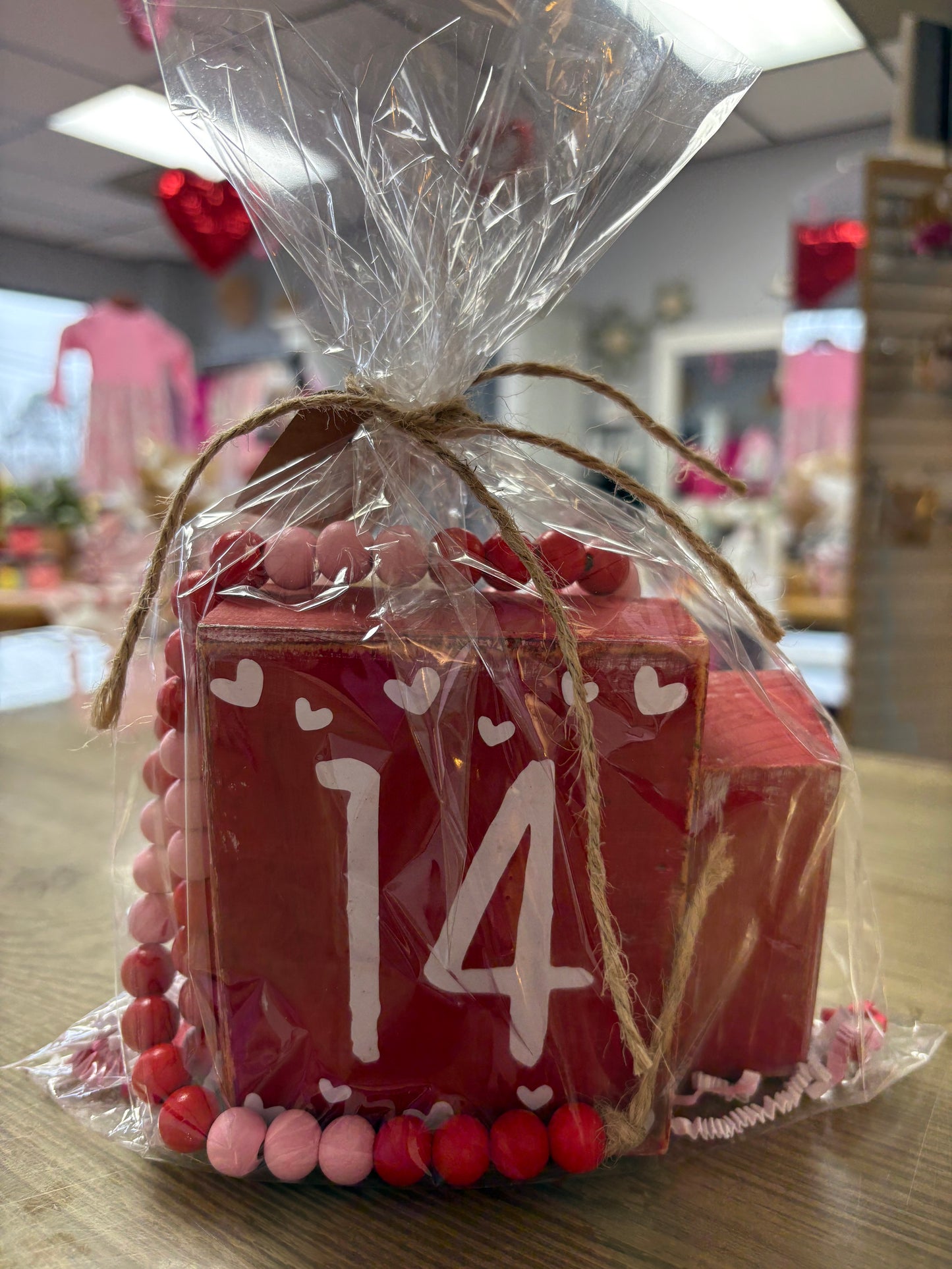 VALENTINE WOODEN GIFT BAG