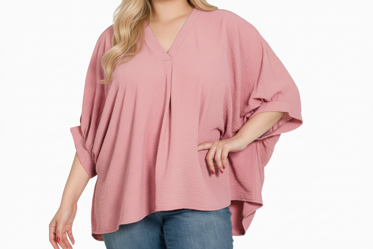BLUSH BABY WOVEN TOP