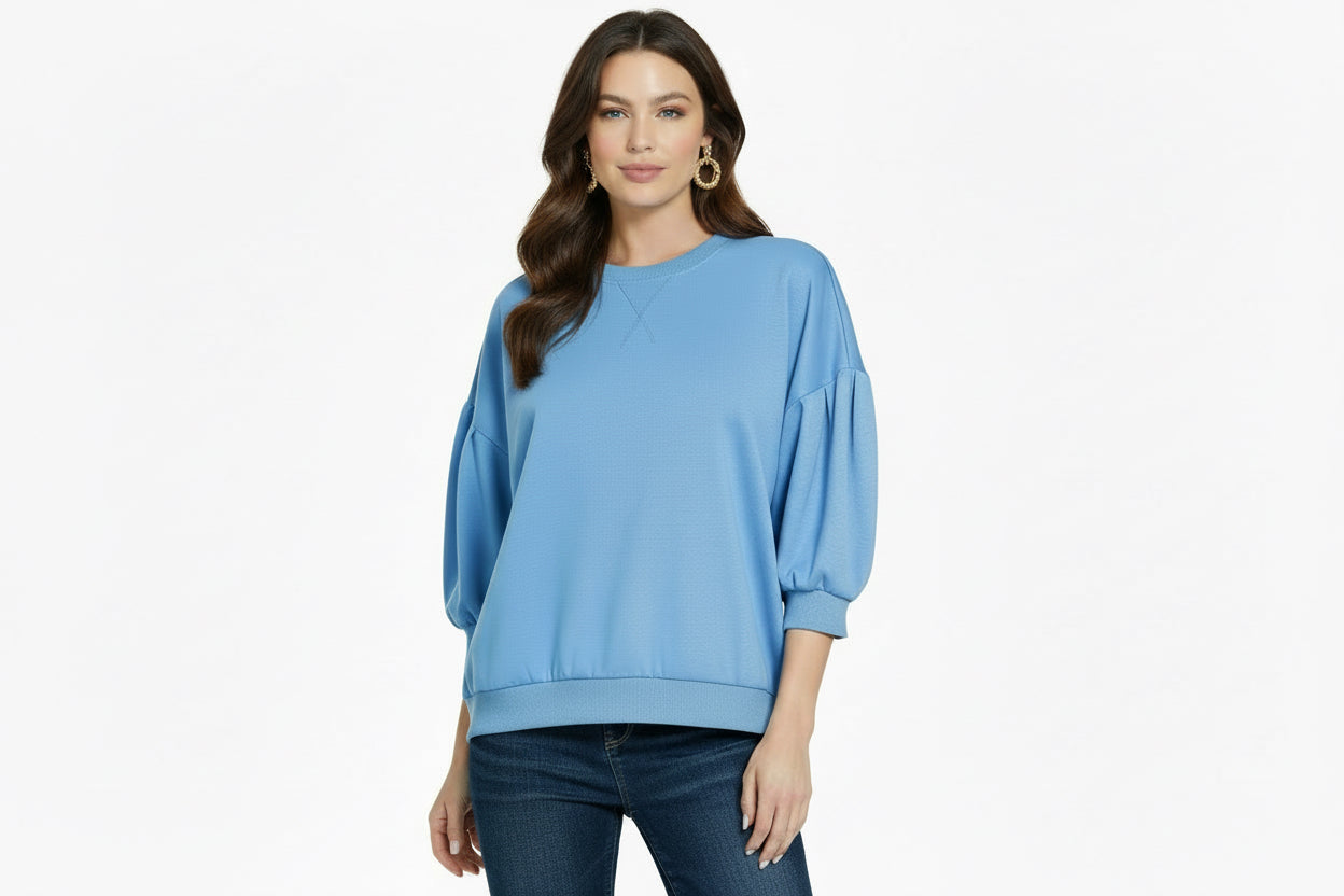 MORNING GLORY BLUE PULLOVER