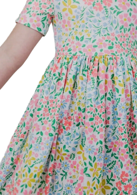 DAFFODILS TWIRL DRESS WITH POCKETS