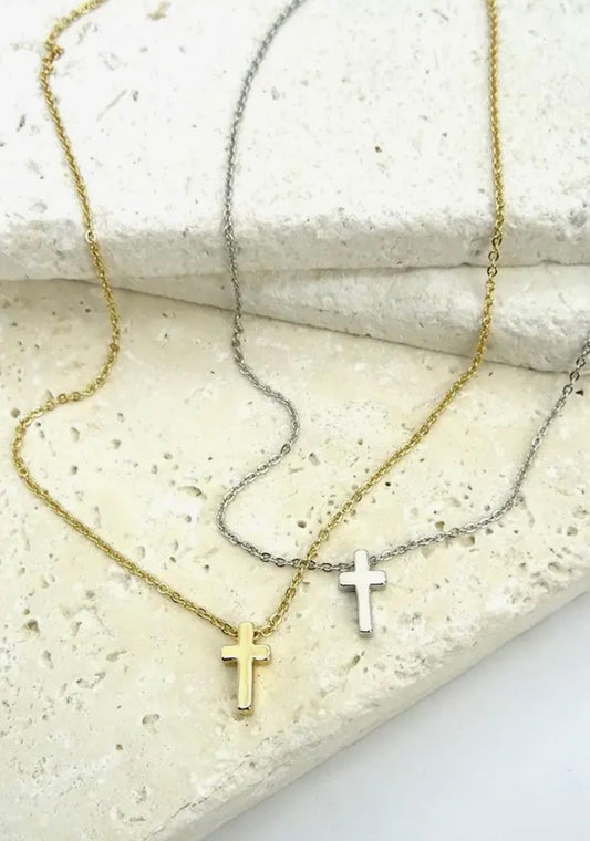 CLASSIC MINI CROSS NECKLACE