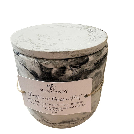 WOOD WICK CANDLE:SUNSHINE & PASSION FRUIT
