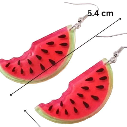 EARRINGS: JUICY WATERMELONS