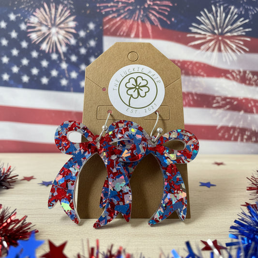 EARRINGS: AMERICAN BOWS