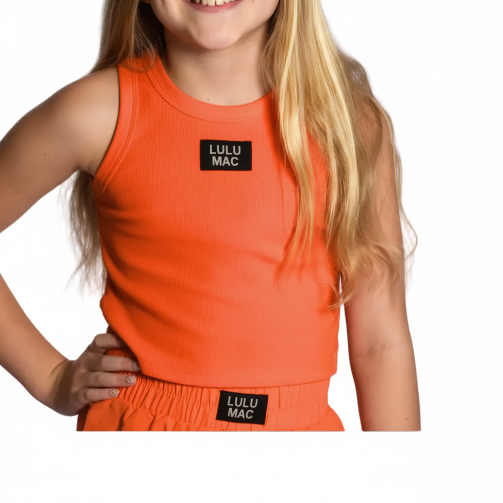 ORANGE SOLID LULU MAC TANK