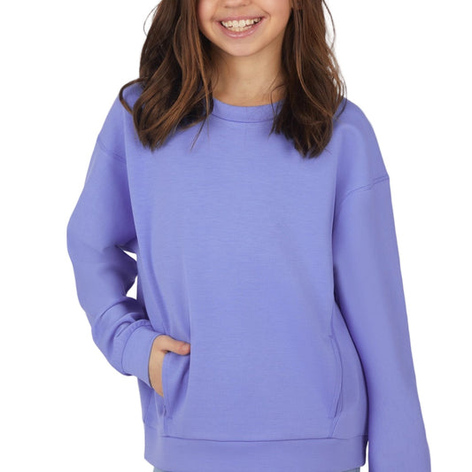 SCUBA CREW NECK TOP: PERSIAN JEWEL