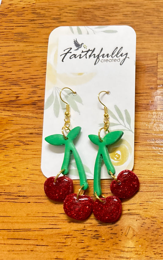 EARRINGS: SWEET AS CHERRIES