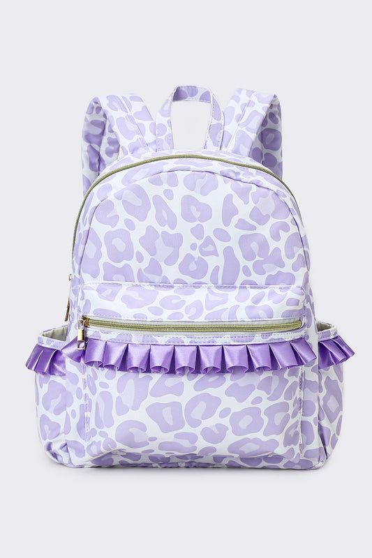 Backpack Purple Leopard